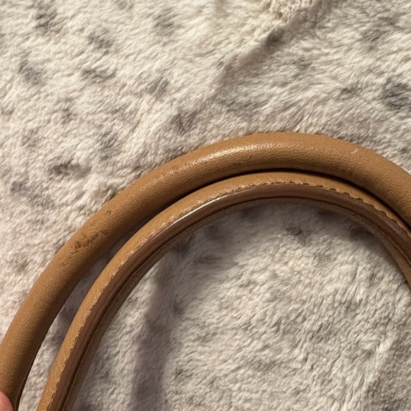 Banana Republic Pebbled Tan Leather Handbag - Picture 11 of 11